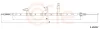 Seilzug, Feststellbremse hinten links COFLE 92.1.HY017