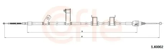 Seilzug, Feststellbremse hinten rechts COFLE 1.KI002 Bild Seilzug, Feststellbremse hinten rechts COFLE 1.KI002