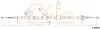 Seilzug, Feststellbremse hinten links COFLE 92.1.KI005
