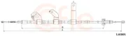 Seilzug, Feststellbremse hinten links COFLE 92.1.KI005