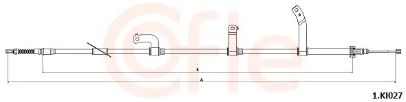 Seilzug, Feststellbremse hinten links COFLE 92.1.KI027