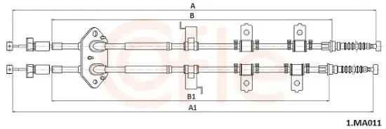 Seilzug, Feststellbremse COFLE 92.1.MA011 Bild Seilzug, Feststellbremse COFLE 92.1.MA011