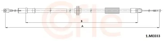Seilzug, Feststellbremse hinten rechts COFLE 92.1.ME033 Bild Seilzug, Feststellbremse hinten rechts COFLE 92.1.ME033