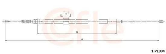 Seilzug, Feststellbremse hinten rechts COFLE 1.PE004 Bild Seilzug, Feststellbremse hinten rechts COFLE 1.PE004
