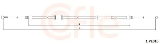 Seilzug, Feststellbremse hinten rechts hinten links COFLE 92.1.PE016 Bild Seilzug, Feststellbremse hinten rechts hinten links COFLE 92.1.PE016