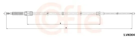 Seilzug, Feststellbremse hinten links hinten rechts COFLE 92.1.VK004 Bild Seilzug, Feststellbremse hinten links hinten rechts COFLE 92.1.VK004