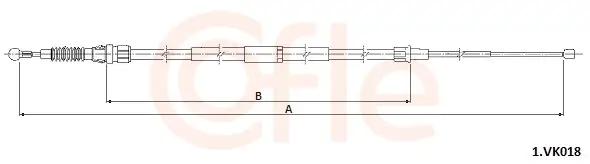 Seilzug, Feststellbremse hinten COFLE 1.VK018