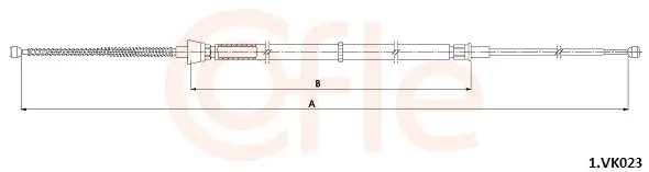 Seilzug, Feststellbremse hinten COFLE 1.VK023