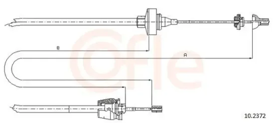 Seilzug, Kupplungsbetätigung COFLE 10.2372 Bild Seilzug, Kupplungsbetätigung COFLE 10.2372