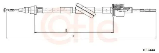 Seilzug, Kupplungsbetätigung COFLE 10.2444 Bild Seilzug, Kupplungsbetätigung COFLE 10.2444