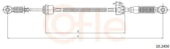 Seilzug, Schaltgetriebe COFLE 10.2450