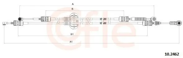 Seilzug, Schaltgetriebe COFLE 10.2462