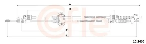 Seilzug, Schaltgetriebe COFLE 10.2466