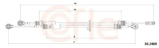 Seilzug, Schaltgetriebe COFLE 10.2469 Bild Seilzug, Schaltgetriebe COFLE 10.2469