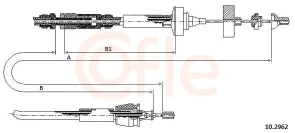 Seilzug, Kupplungsbetätigung COFLE 10.2962