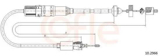 Seilzug, Kupplungsbetätigung COFLE 10.2966 Bild Seilzug, Kupplungsbetätigung COFLE 10.2966