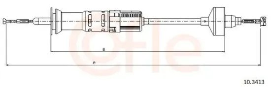 Seilzug, Kupplungsbetätigung COFLE 10.3413 Bild Seilzug, Kupplungsbetätigung COFLE 10.3413