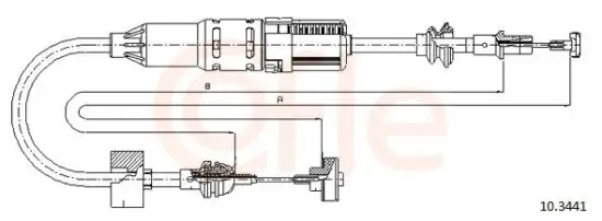 Seilzug, Kupplungsbetätigung COFLE 10.3441 Bild Seilzug, Kupplungsbetätigung COFLE 10.3441