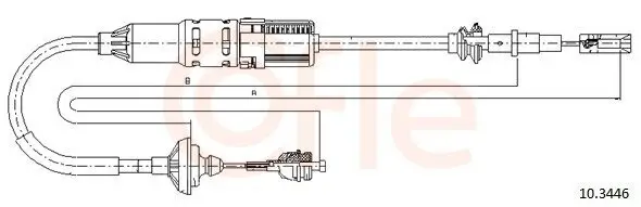 Seilzug, Kupplungsbetätigung COFLE 10.3446