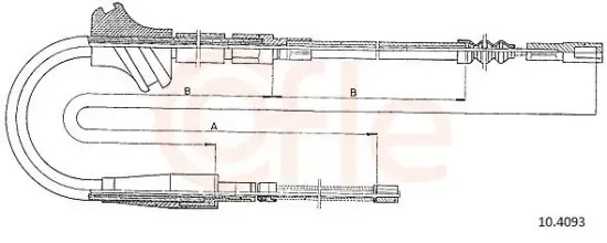 Seilzug, Feststellbremse COFLE 10.4093 Bild Seilzug, Feststellbremse COFLE 10.4093