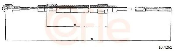 Seilzug, Feststellbremse hinten links hinten rechts COFLE 10.4261