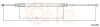 Seilzug, Feststellbremse hinten links COFLE 10.4268