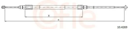 Seilzug, Feststellbremse hinten links hinten rechts COFLE 10.4269 Bild Seilzug, Feststellbremse hinten links hinten rechts COFLE 10.4269