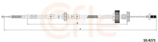 Seilzug, Feststellbremse hinten links COFLE 10.4271 Bild Seilzug, Feststellbremse hinten links COFLE 10.4271