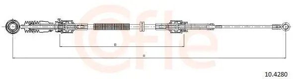 Seilzug, Schaltgetriebe COFLE 10.4280