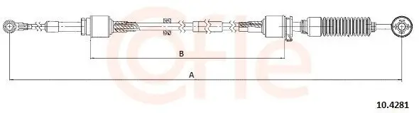 Seilzug, Schaltgetriebe COFLE 10.4281
