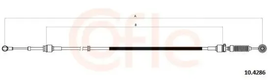 Seilzug, Schaltgetriebe COFLE 10.4286 Bild Seilzug, Schaltgetriebe COFLE 10.4286