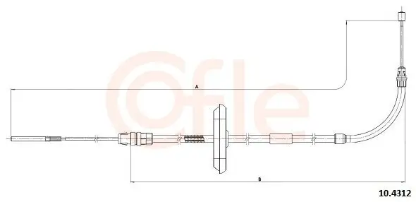 Seilzug, Feststellbremse vorne COFLE 10.4312