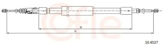Seilzug, Feststellbremse hinten links hinten rechts COFLE 10.4527 Bild Seilzug, Feststellbremse hinten links hinten rechts COFLE 10.4527