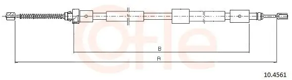 Seilzug, Feststellbremse hinten links COFLE 10.4561