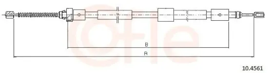 Seilzug, Feststellbremse hinten links COFLE 10.4561 Bild Seilzug, Feststellbremse hinten links COFLE 10.4561