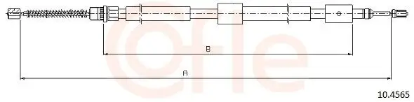 Seilzug, Feststellbremse hinten rechts COFLE 10.4565