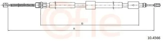 Seilzug, Feststellbremse hinten links COFLE 10.4566 Bild Seilzug, Feststellbremse hinten links COFLE 10.4566