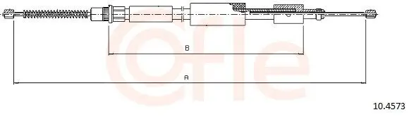 Seilzug, Feststellbremse hinten rechts COFLE 10.4573