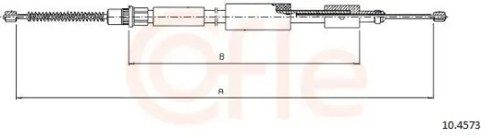 Seilzug, Feststellbremse hinten rechts COFLE 10.4573 Bild Seilzug, Feststellbremse hinten rechts COFLE 10.4573