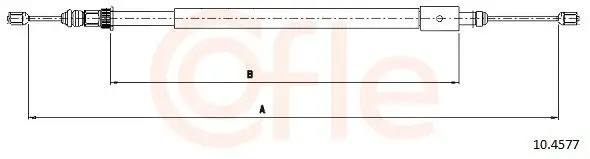 Seilzug, Feststellbremse hinten links COFLE 10.4577
