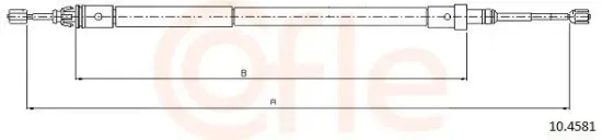 Seilzug, Feststellbremse hinten links COFLE 10.4581 Bild Seilzug, Feststellbremse hinten links COFLE 10.4581