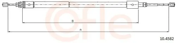 Seilzug, Feststellbremse hinten rechts COFLE 10.4582