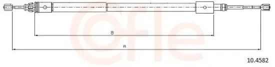 Seilzug, Feststellbremse hinten rechts COFLE 10.4582 Bild Seilzug, Feststellbremse hinten rechts COFLE 10.4582