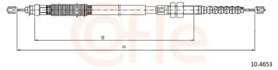 Seilzug, Feststellbremse vorne links COFLE 10.4653 Bild Seilzug, Feststellbremse vorne links COFLE 10.4653