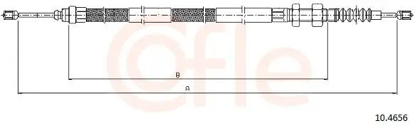 Seilzug, Feststellbremse rechts COFLE 10.4656