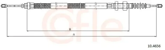 Seilzug, Feststellbremse rechts COFLE 10.4656 Bild Seilzug, Feststellbremse rechts COFLE 10.4656