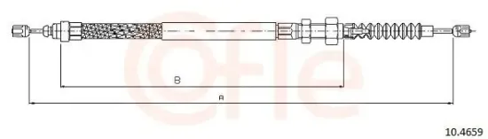 Seilzug, Feststellbremse links COFLE 10.4659 Bild Seilzug, Feststellbremse links COFLE 10.4659