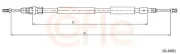 Seilzug, Feststellbremse hinten links COFLE 10.4661