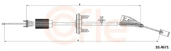 Seilzug, Feststellbremse vorne COFLE 10.4671