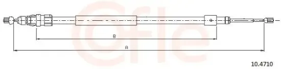 Seilzug, Feststellbremse hinten links hinten rechts COFLE 10.4710 Bild Seilzug, Feststellbremse hinten links hinten rechts COFLE 10.4710